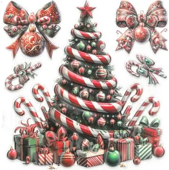 Vánoce FANDY Samolepka na okna 19x19 cm 12