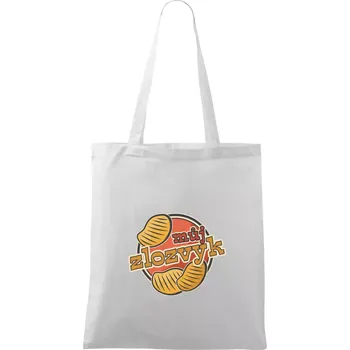 Brambůrky můj zlozvyk - Taška bavlněná - 42 x 38 cm ( Bílá )