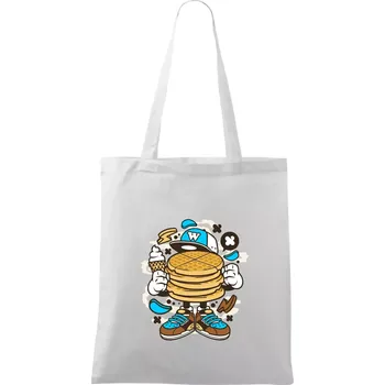 Nákupní taška Waflák - Taška bavlněná - 42 x 38 cm ( Bílá )