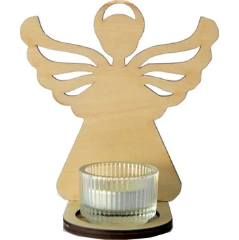 Dárková krabička Mácova Dílna Andílek se svíčkou v celofánu - bez věnování 16cm