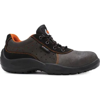 Pracovní obuv PORTWEST Obuv Base Concorde B0115 S1P FO SR, polobotka s ocelovou špicí POR-B0115GOR42 42 Šedá/oranžová