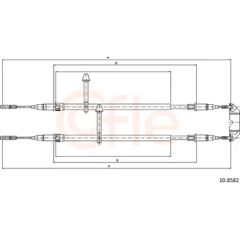 Lanko parkovací brzdy Lanko ruční brzdy COFLE 10.8582