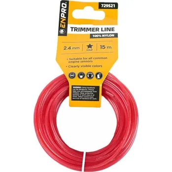 Struna do sekačky Struna do sekačky, 2,4 mm x 15 m, hvězda, ENPRO