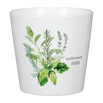 Obal na květináč Obal 778 Bylinky lesk 16