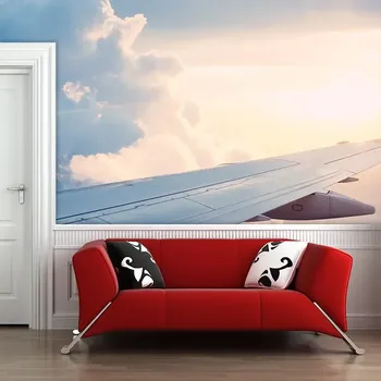 Tapeta Sablio Tapeta Křídlo letadla - 125x75 cm