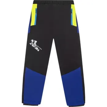 Dětské zateplené kalhoty WOLF B2273 černo/modrével.116