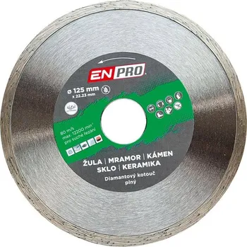 Řezný kotouč Kotouč diamantový plný Ø 125 x 1.2 x 22.3 mm, ENPRO
