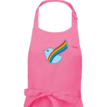 Kuchyňská zástěra Duhová holubice - Pánská zástěra na vaření - Univerzální velikost ( Růžová )