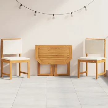 Zahradní bistro set 3 pcs Hnědá masivní akáciové dřevo Hnědá3329111