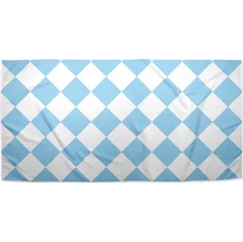 Osuška Sablio Ručník Bílomodré kosočtverce - 50x100 cm