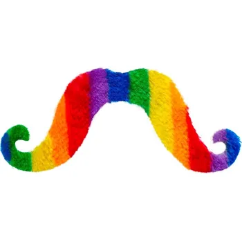 Karnevalový doplněk Barevný knír