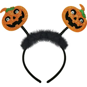 Karnevalový doplněk Čelenka s dýněmi na pružinkách