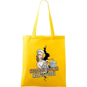 Nedalo se odolat, mám to v sobě kuchařka - Taška bavlněná - 42 x 38 cm ( Žlutá )