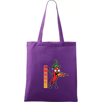 Stupnice pálivé - Taška bavlněná - 42 x 38 cm ( Fialová )