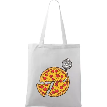 Pizza DJ - Taška bavlněná - 42 x 38 cm ( Bílá )