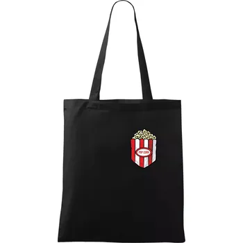 Popcorn v kapse - Taška bavlněná - 42 x 38 cm ( Černá )