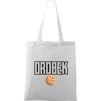 Drobek - sušenka - Taška bavlněná - 42 x 38 cm ( Bílá )