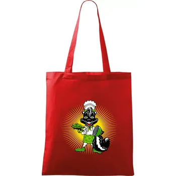 Nákupní taška Skunk kuchař (Pecka design) - Taška bavlněná - 42 x 38 cm ( Červená )