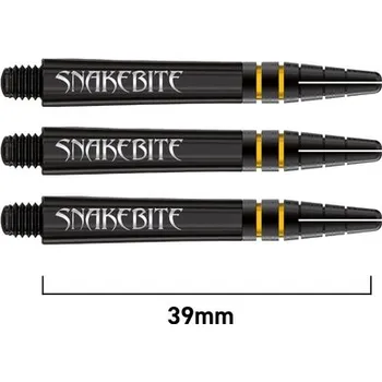 Příslušenství pro šipky Násadky Red Dragon Peter Wright SNAKEBITE NITROTECH Double World Champion Black Intermediate