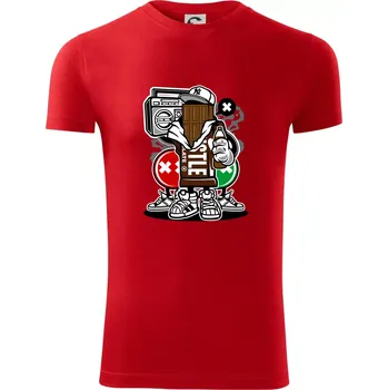 Pánské oblečení Čokoláďák - Viper FIT - Pánské zůžené tričko - 2XL ( Červená )