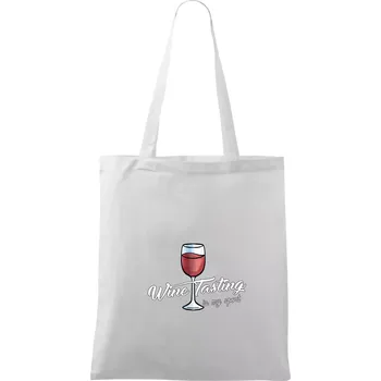 Wine tasting is my sport - Taška bavlněná - 42 x 38 cm ( Bílá )