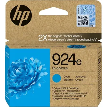 Počítačové příslušenství HP 924e Azurová EvoMore originální inkoustová kazeta
