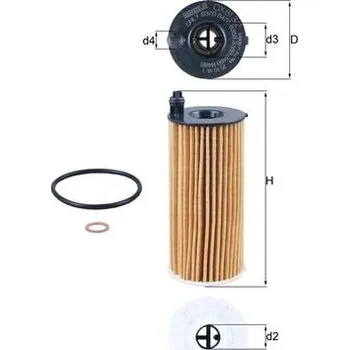 Olejový filtr Olejový filtr MAHLE ORIGINAL OX 813/2D