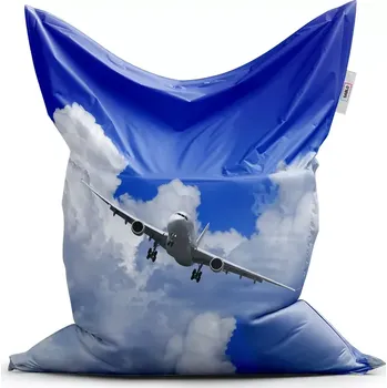 Sedací pytel Sablio Sedací vak Classic Letadlo při přistání - 150x100 cm