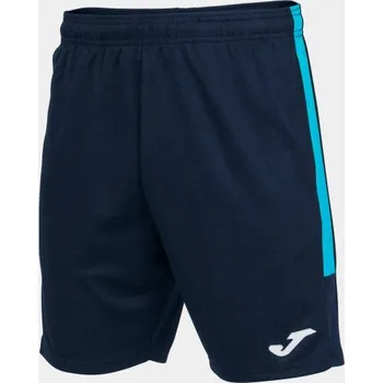 Chlapecké kraťasy Pánské/Chlapecké sportovní šortky JOMA ECO CHAMPIONSHIP BERMUDA NAVY FLUOR TURQUOISE Velikost: 6 (5XS), Barva: NAVY