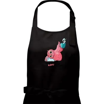 Kuchyňská zástěra Tu poslední kávu já už asi neměla - Pánská zástěra na vaření - Univerzální velikost ( Černá )