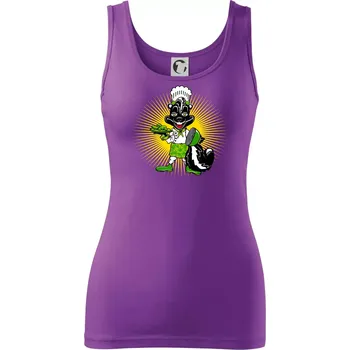Dámské tričko Skunk kuchař (Pecka design) - Dámské tílko - 2XL ( Fialová )