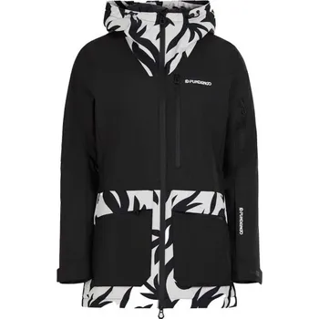Dámská lyžařská/snowboardová bunda FUNDANGO POPLAR ECO JACKET L Černá, Bílá