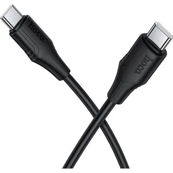 Silikonový kabel USB C na USB C Hoco 3A 60W 1 M X124 Black