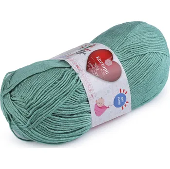 Galanterie Pletací příze Baby Love a Care 100 g, barva 28 (493) zelenkavá