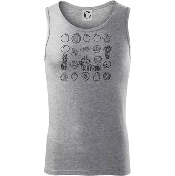 Jsem frutarián - ovoce - Tílko pánské Core - 2XL ( Tmavě šedý melír )