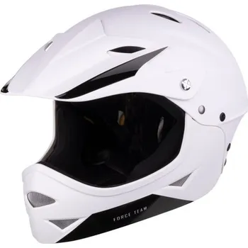 Cyklistická přilba FORCE Juniorská integrální helma FORCE DOWNHILL, bílá matná S - M