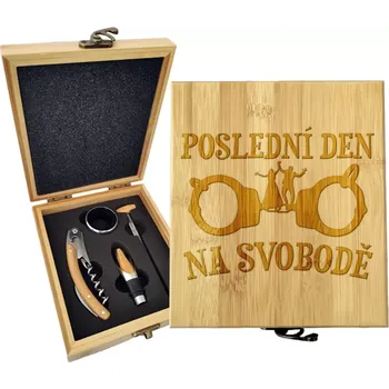 Víno Sablio Dárková sada na víno Poslední den na svobodě: 147×168×49 mm