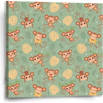 Obraz Sablio Obraz Roztomilé opičky - 50x50 cm