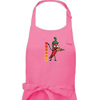 Kuchyňská zástěra Stupnice pálivé - Pánská zástěra na vaření - Univerzální velikost ( Růžová )