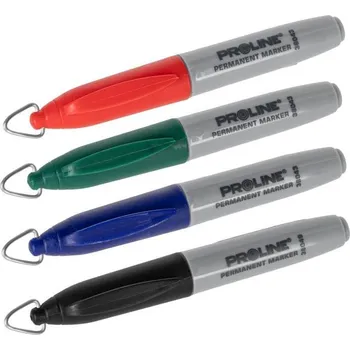 Popisovač permanentní mini, 4 barvy, PROLINE