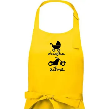 Kuchyňská zástěra Dnes zítra Harley - Pánská zástěra na vaření - Univerzální velikost ( Žlutá )