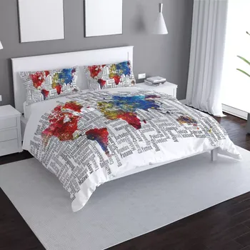 Povlečení Sablio Povlečení Jména států - 140x220 / 90x70