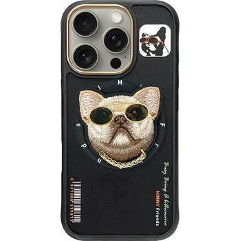 Náhradní kryt pro mobilní telefon Kryt Nimmy Case Glasses Cool Dog with MagSafe iPhone 16 Pro Black