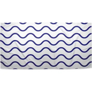 Osuška Sablio Ručník Modré vlnky - 50x100 cm
