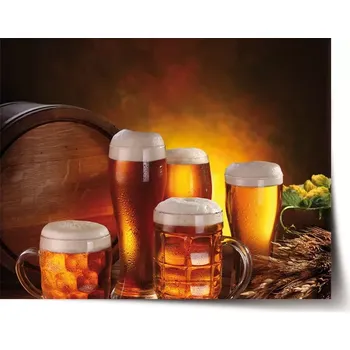 Plakát Sablio Plakát Krýgly s pivem - 90x60 cm