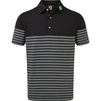 FootJoy Stretch Lisle Multi Pinstripe, Black S