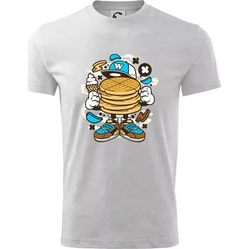 Chlapecké tričko Waflák - Tričko dětské bavlněné - 98 cm / 2 roky ( Světlešedý Melír )