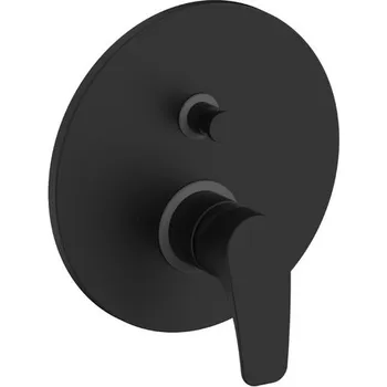 Vodovodní baterie Vanová baterie SAT Project včetně podomítkového tělesa černá matná SATBSPRO215C