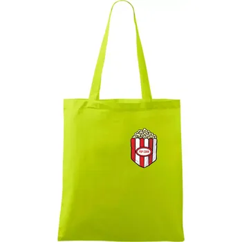 Popcorn v kapse - Taška bavlněná - 42 x 38 cm ( Limetková )