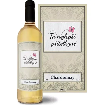 Víno Sablio Bílé víno Ta nejlepší přítelkyně: 0,75 l